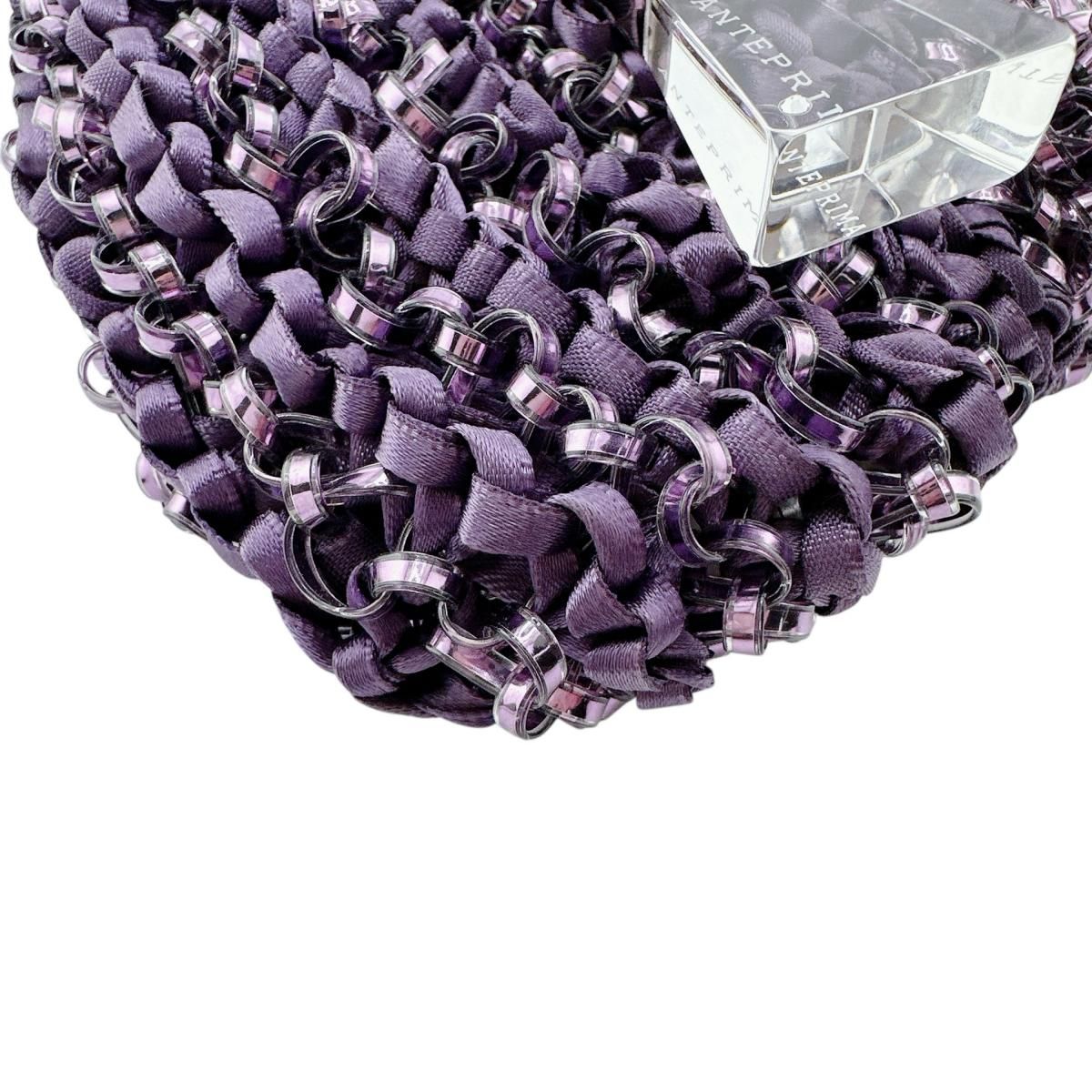 アンテプリマ  キーホルダー パープル  ANTEPRIMA ミニアトゥーラ チャーム アンテプリマ チャーム ワイヤーバッグ ミニアトゥーラ キーホルダー