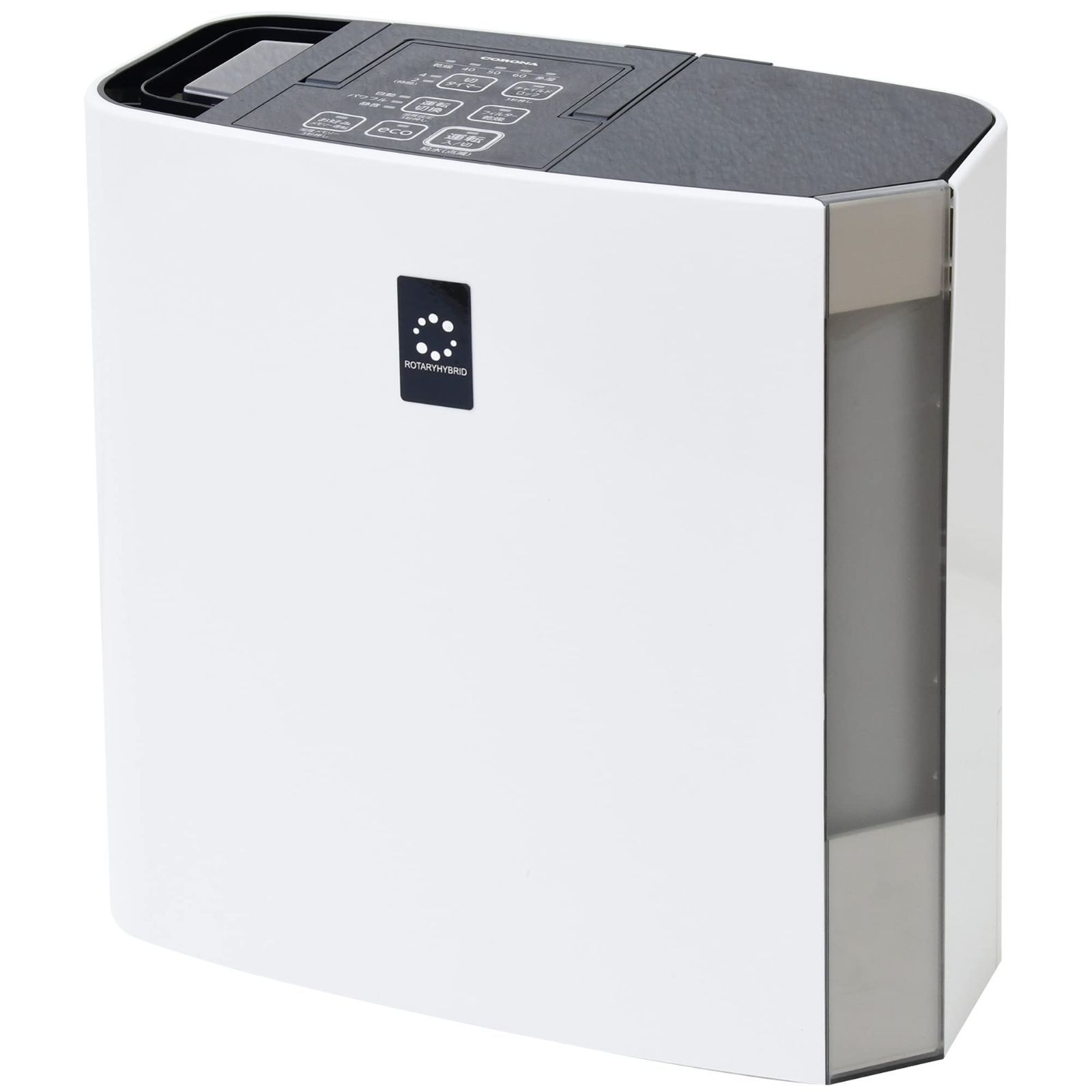 2 木造和室12畳|プレハブ洋室20畳 CORONA コロナ ハイブリッド式 加湿器 日本生産 大容量 720mLタイプ 木造和室12畳まで|プレハブ洋室20畳まで タンク容量4.0L ホワイト UF-H72RA W