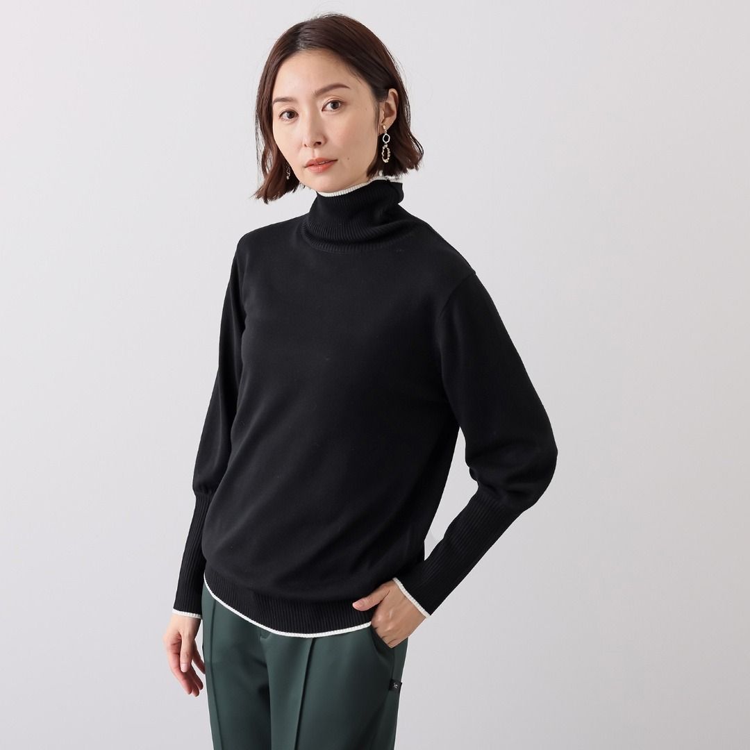 秋冬新品PXGゴルフウェアレディースセーター ネイビー PXG