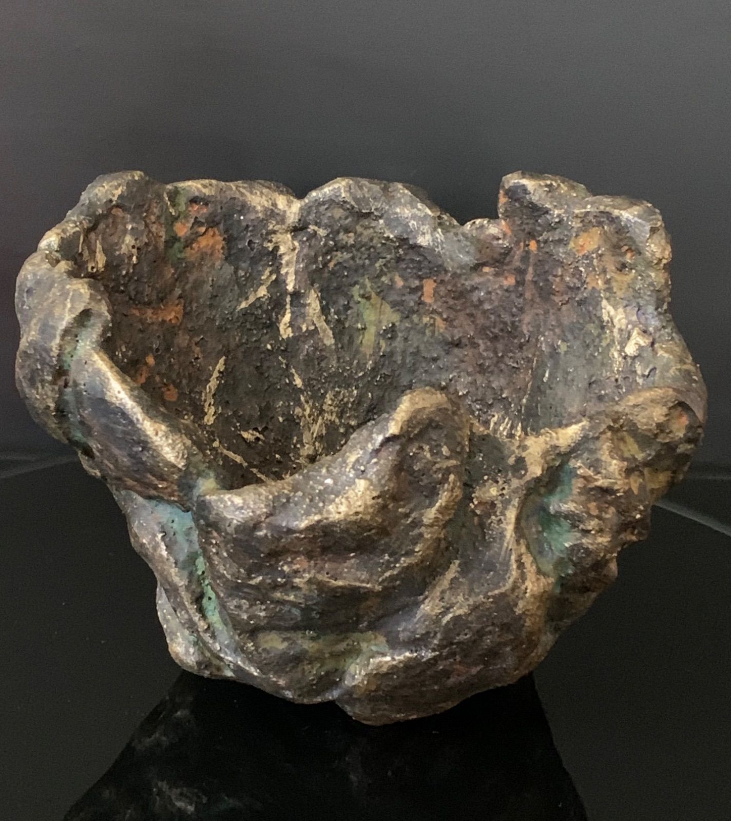 創作鉢 岩鉢 自然鉢 盆栽鉢 岩石風植え付け鉢＊ - メルカリ