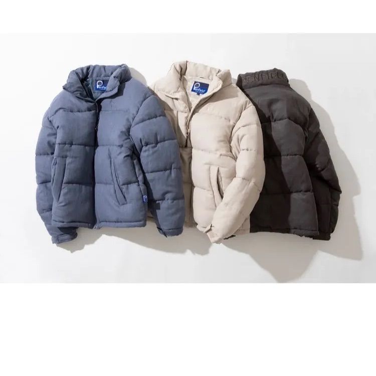 ペンフィールド ジャケット スタンド ボリューム中綿 保温 アウター 上着 刺繍 ポケット付 フルジップ メンズ ブラック ボリューム 中綿スタンドジャケット Penfield BLACK M 20266020