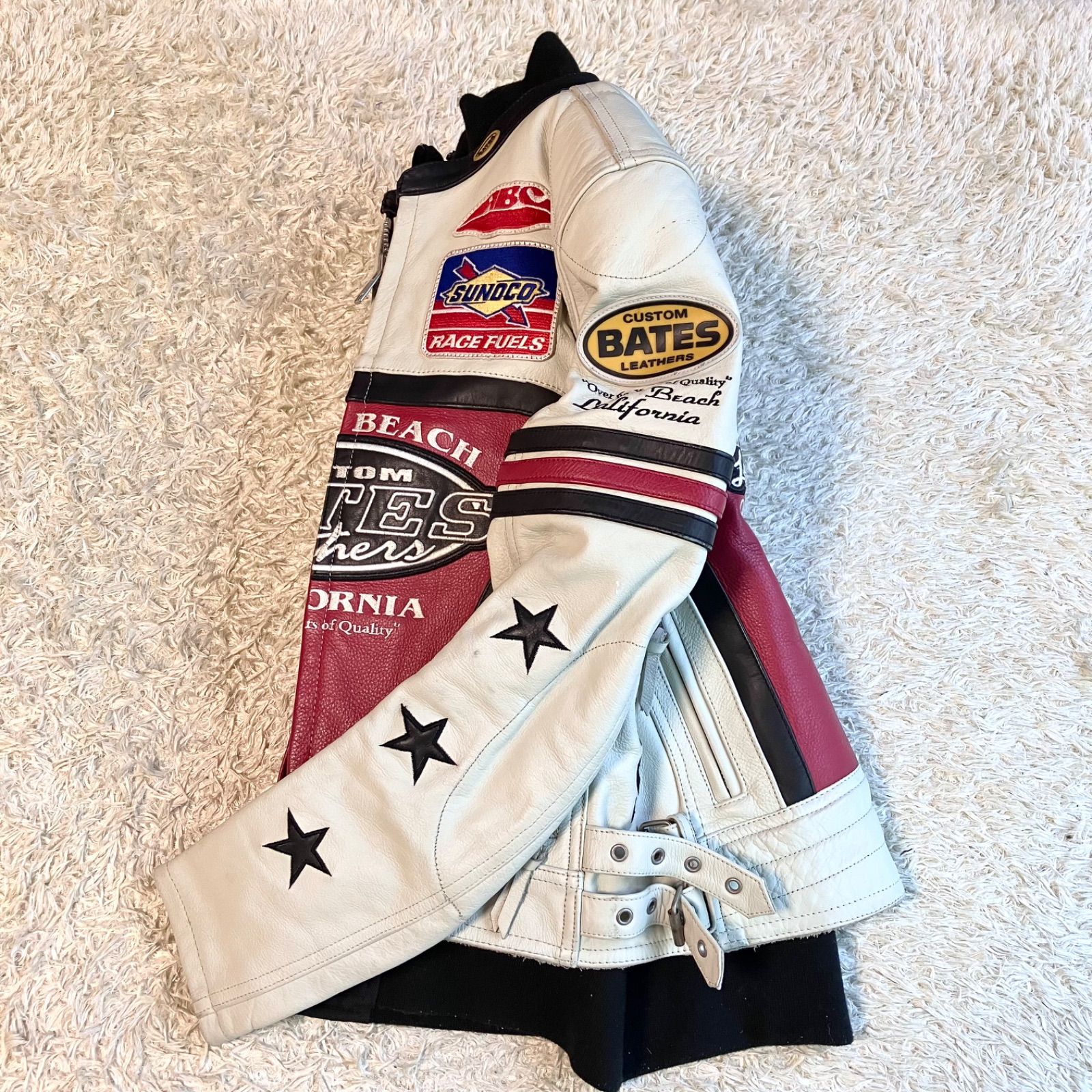 BATES ベイツライダースジャケット 本革ライディング ジャケット 防寒 