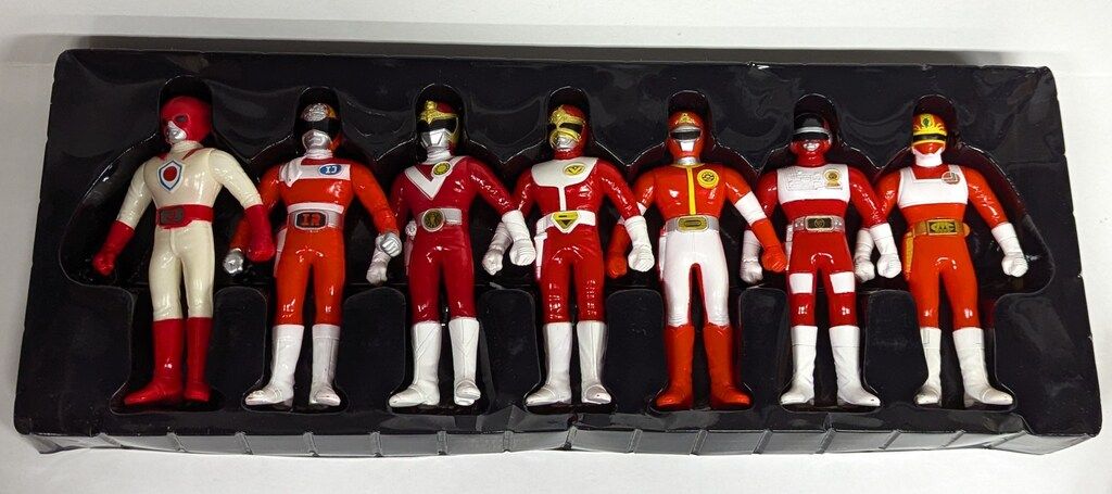 スーパー戦隊シリーズ　レッドソフビ7体セット　1992 レトロ スーパー戦隊シリーズ レッドソフビ7体セット 1992 レトロ
