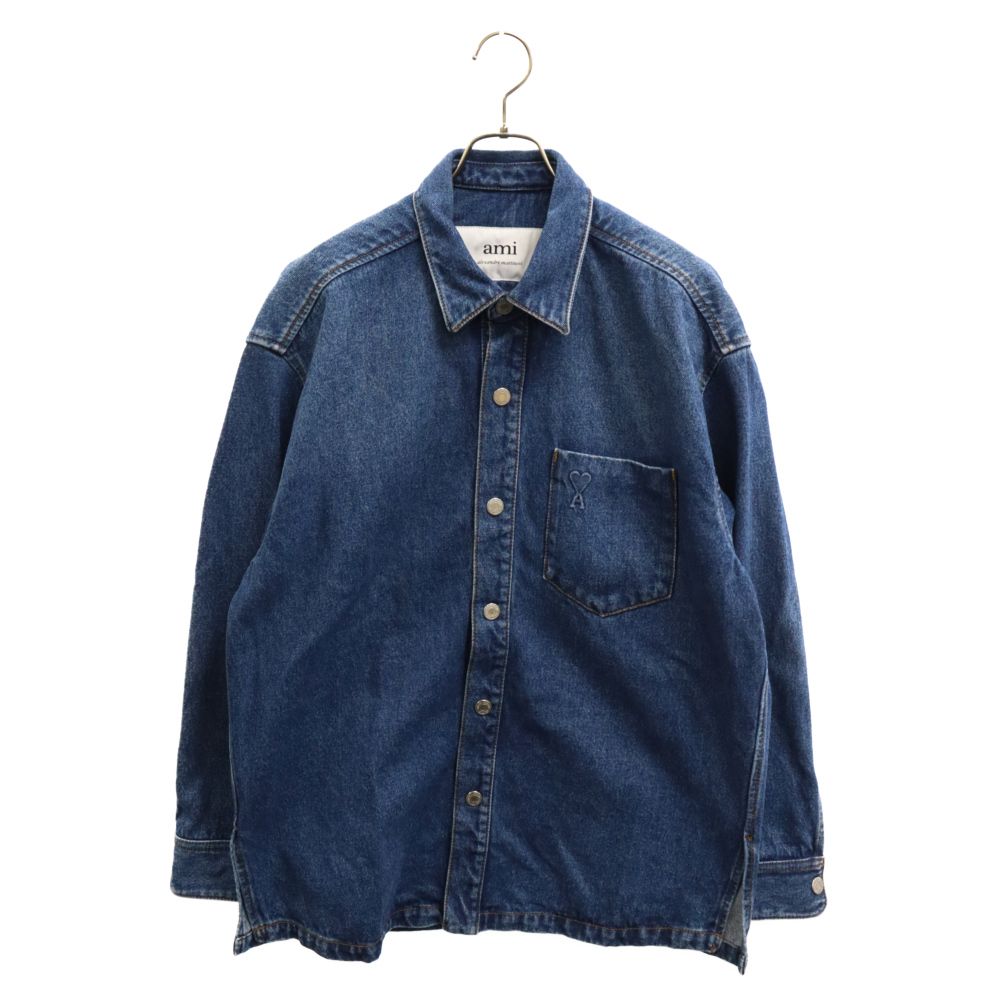 メンズ ami paris オーバーサイズ デニムジャケット アレクサンドルマ