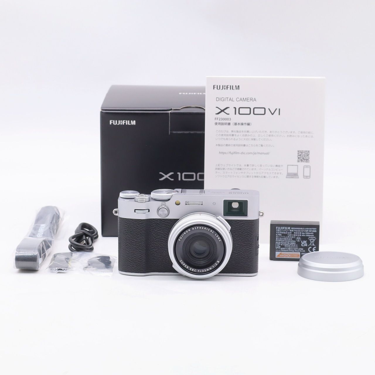 富士フイルム fujifilm X100vi シルバー 多言語対応 アクセ付 富士フイルム FUJIFILM X100VI 日本語・英語版 [シルバー