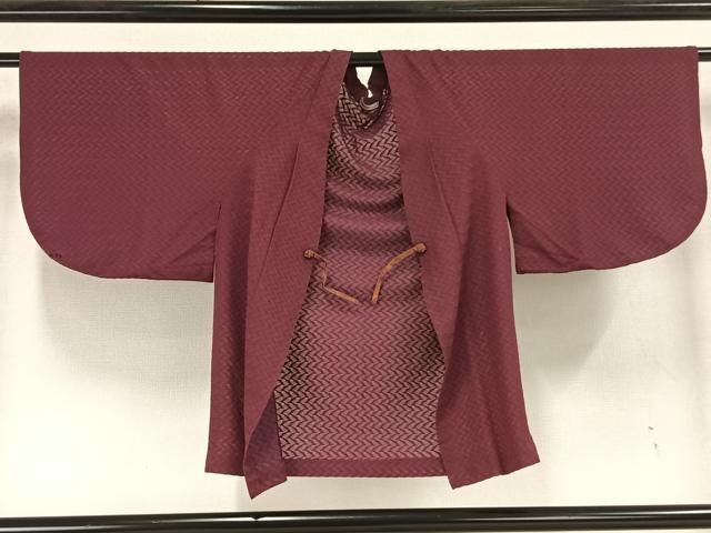 平和屋着物▽羽織 スリーシーズン 春夏秋 塵除け 草花地紋 青藍