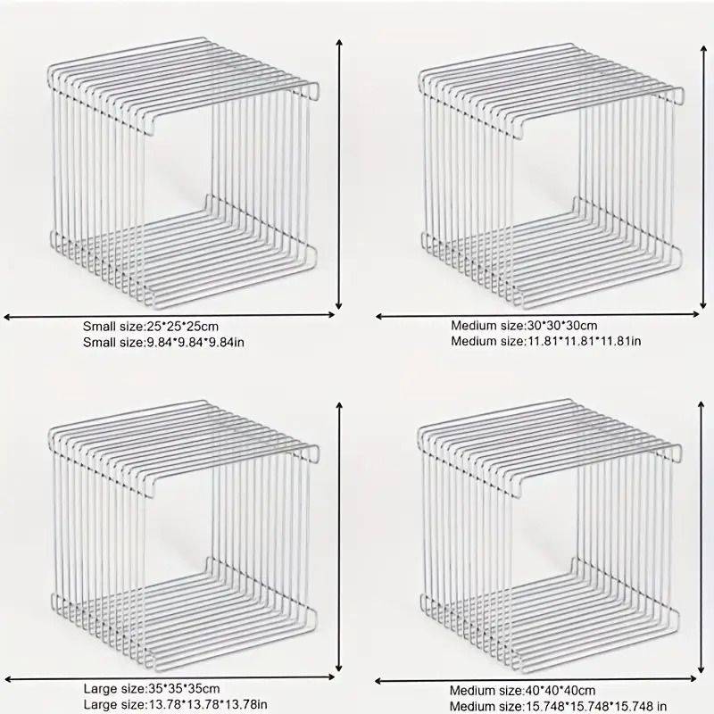 新品】【4個SET】ワイヤーキューブシェルフ 25㎝×25㎝ モンタナ