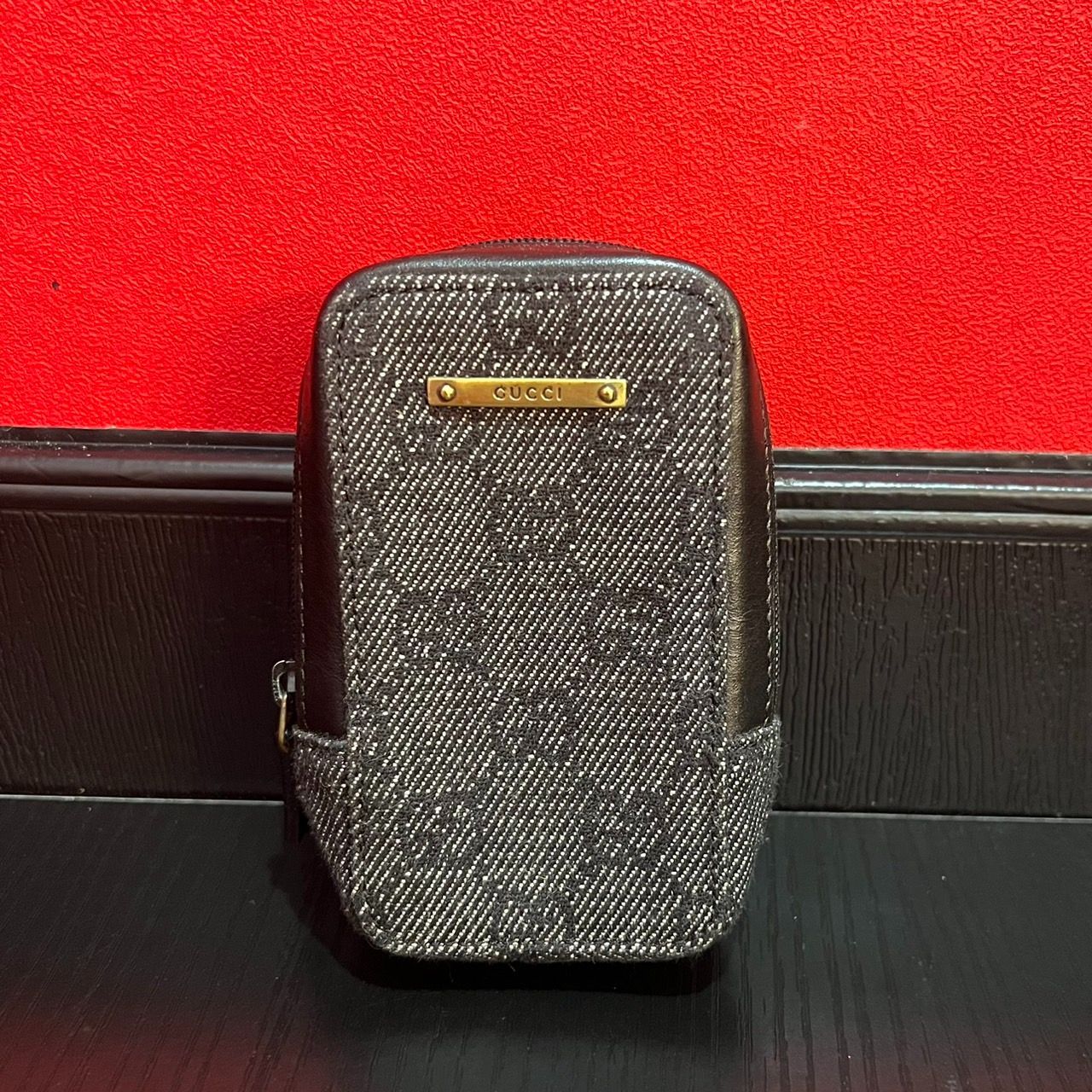 美品☆GUCCI グッチ GGキャンバス シガレットケース タバコケース