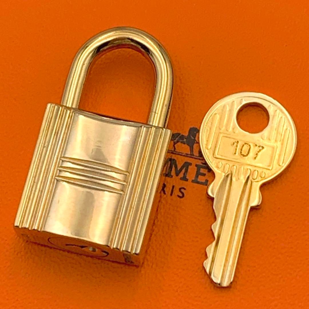 HERMES エルメス カデナ ゴールド 24Kメッキ No.107 107番 鍵