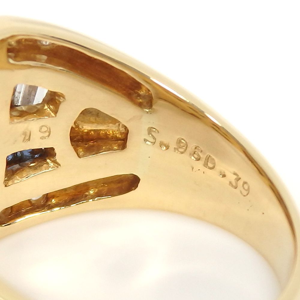 K18 ゴールド サファイア 0.96ct ダイヤモンド 0.39ct 0.23ct 指輪 中古 美品 新品仕上済 レディース ジュエリー ダイヤ  リング 質屋 - メルカリ