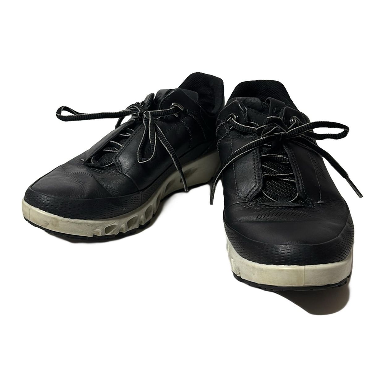 ECCO(エコー) スニーカー 38 レディース - 黒 レザー - メルカリ