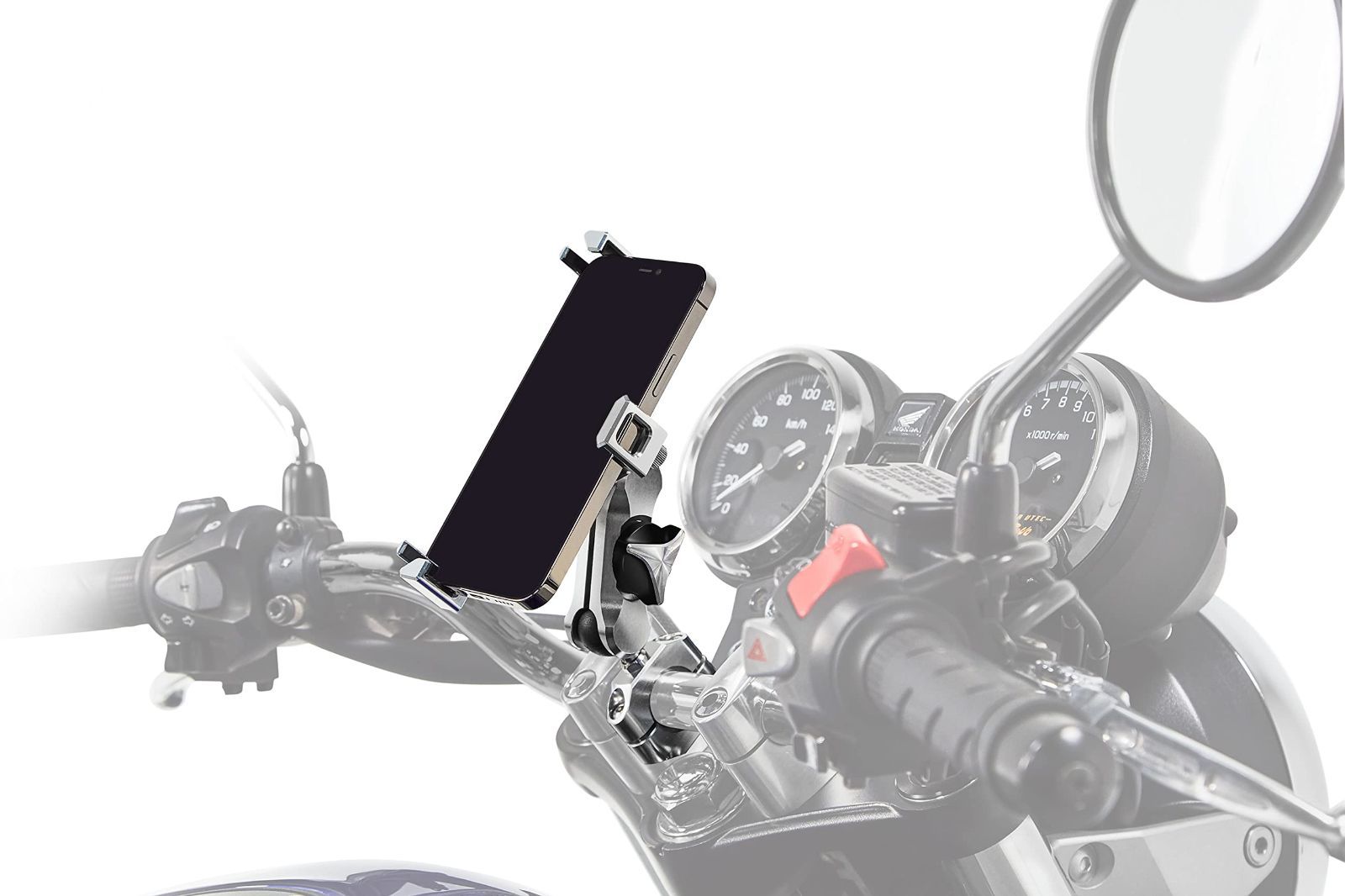 Size 22.2MM サインハウス SYGNHOUSE バイク用 マウントシステム ABCセット商品 ABC-8 A-46|B-9|C-40 スマートフォンホルダーセット5 Φ22.2mm 代表適合車種 GB350|PCX150|CB400SF|SB