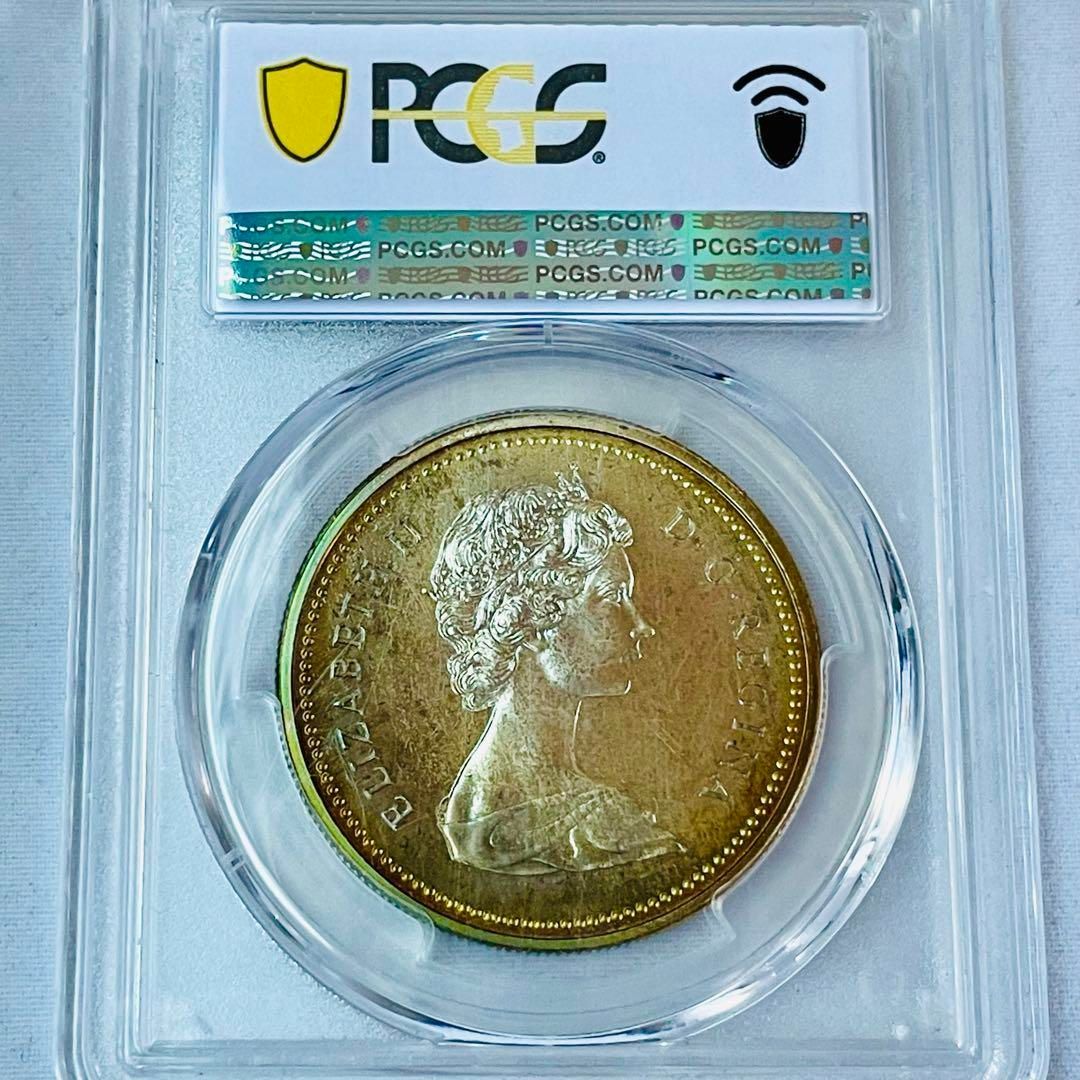 カナダ ブリティッシュコロンビア 銀貨 1971 NGC SP67 1ドル