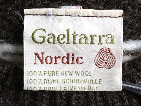 アイルランド製 GAELTARRA ノルディック ウール ニット セーター S アイルランド製 GAELTARRA ノルディック ウール ニット セーター