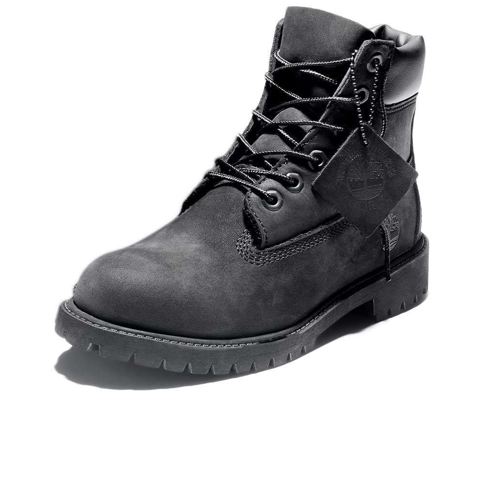 ティンバーランド ブーツ 6 Premium Water Proof Boot Junior レディース 12907 ブラック ヌバック 24.5 cm