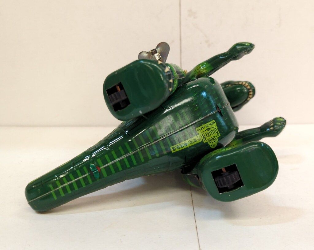 ビリケン商会 ゼンマイ歩行ブリキ ゴジラ (グリーン) 180mm