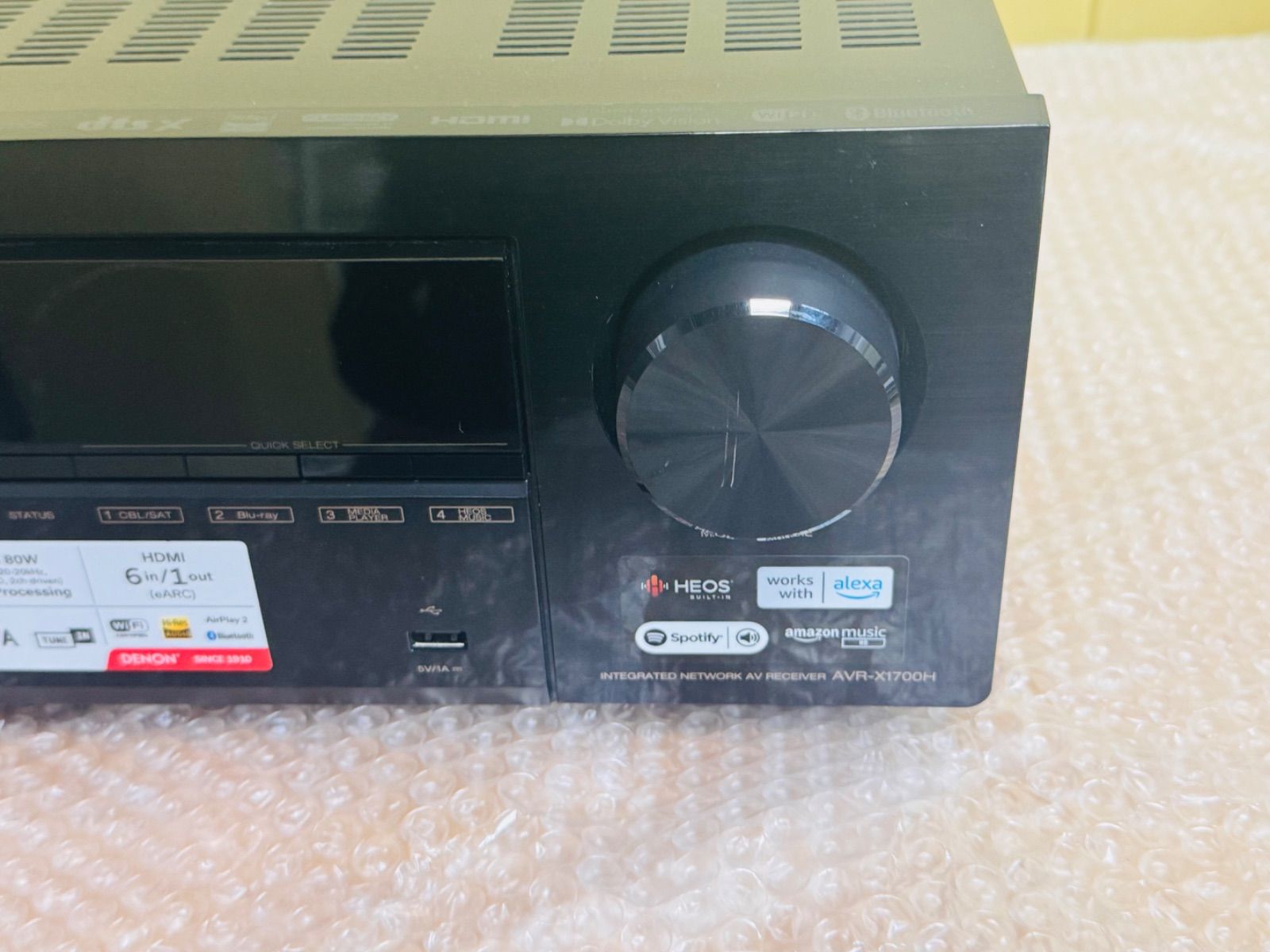 【美品】DENON AVR-X1700H AVサラウンドレシーバー（箱付き） Amazon.co.jp: デノン Denon AVR-X1700H AVサラウンドレシーバー