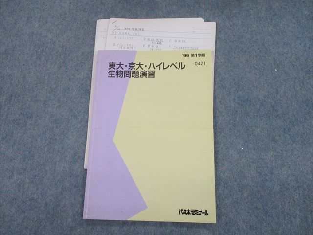 TI10-054 代ゼミ 東京/京都大学 東大・京大・ハイレベル生物問題集