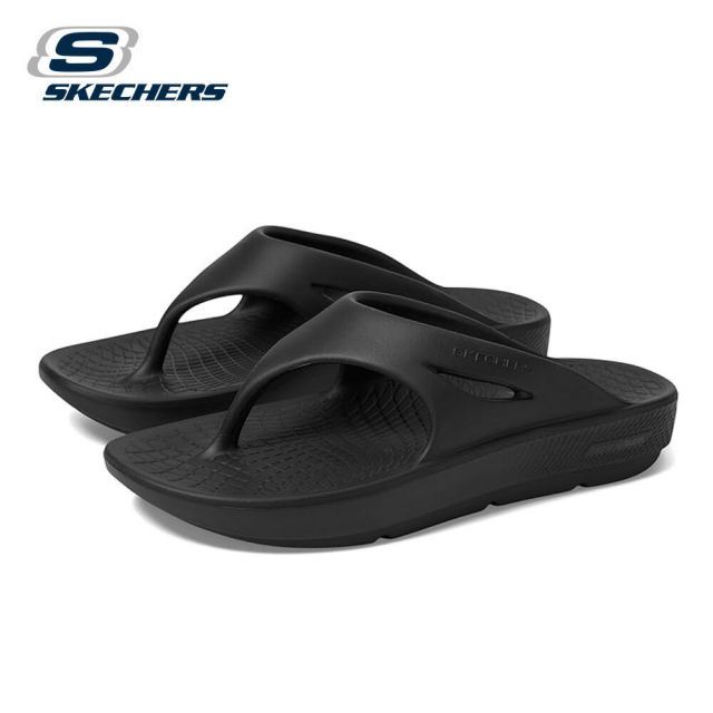 スケッチャーズブラック スパンコール トングサンダル スケッチャーズ サンダル SKECHERS レディース 141701 ゴー
