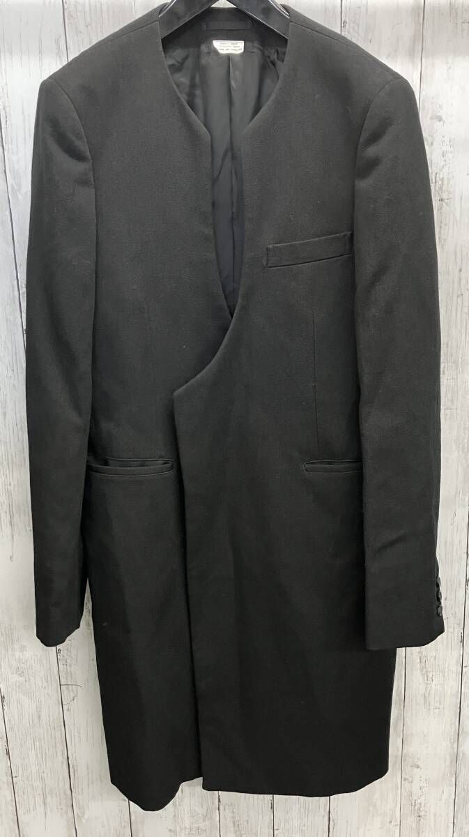 COMME des GARÇONS HOMME ブラックウールコート M COMME des GARCONS HOMME（コム デ ギャルソン・オム）の