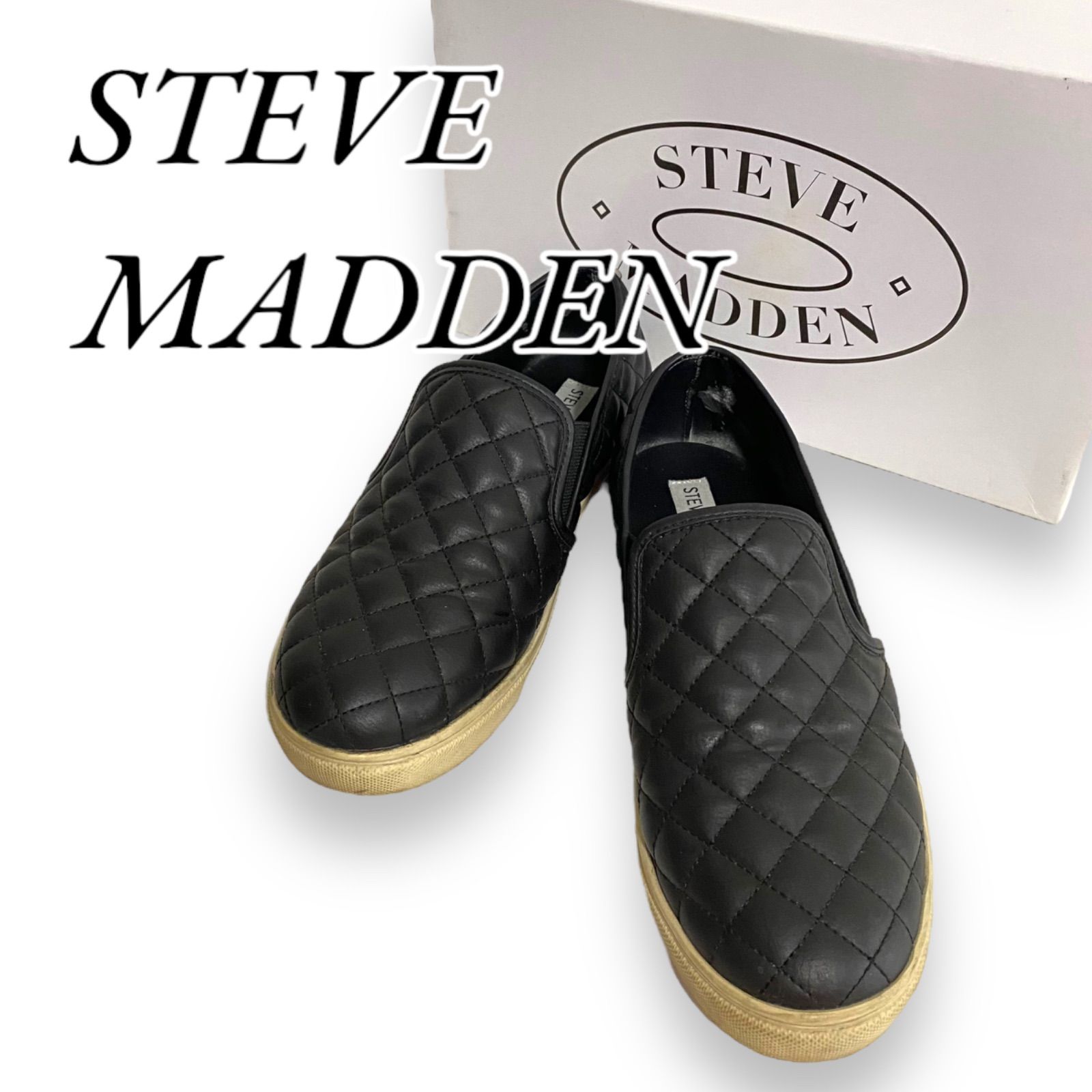 STEVE MADDEN スティーブマデン キルティング スリッポン スニーカー 