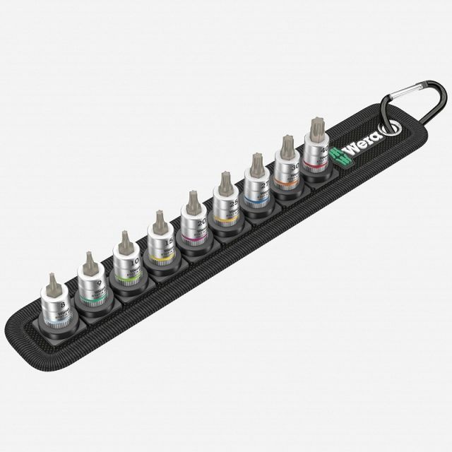 Wera1|4 ホールドファンクション ビットソケットトルクスセット ZYKLOP9個セットBelt A 3 003882