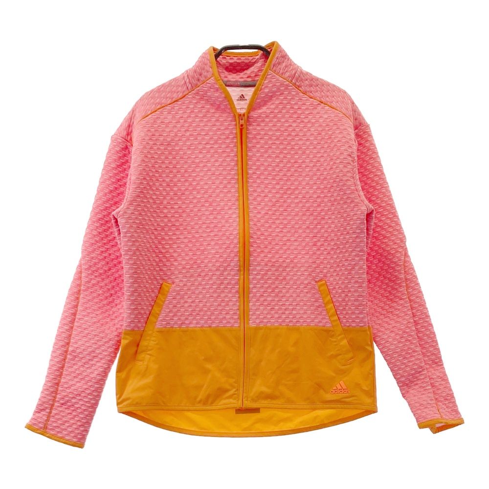 新品　未使用adidas ピンク フルジップジャケット サイズ：M ADIDAS GOLF アディダスゴルフ ジップジャケット ピンク系