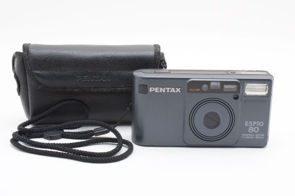 動作品 現状 ペンタックス PENTAX ESPIO 80 コンパクトフィルムカメラ ケース付 4810_10_70
