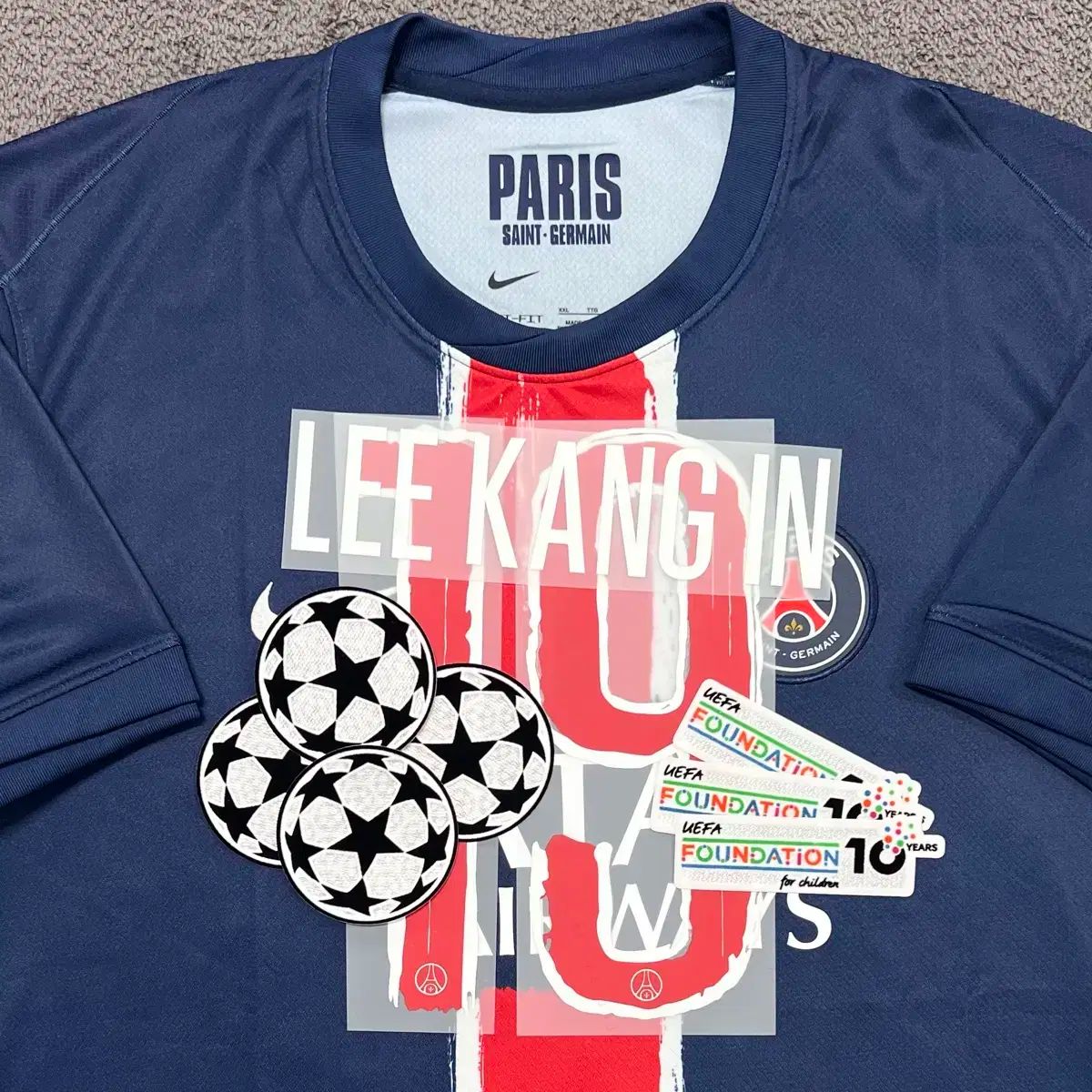 正規品　24-25 PSG ホーム　オーセンティック　ドゥエ　CL決勝 デジレドゥエ PSG 24/25 CL決勝仕様 オーセンティック ユニフォーム