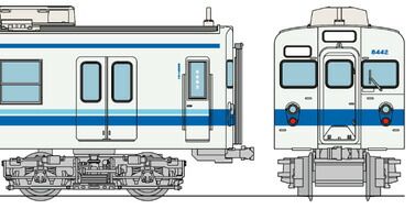 鉄コレ東武鉄道8000系8142編成 グッドデパートメント広告列車4両セット 【トミーテック・324690】 「鉄道模型 Nゲージ」