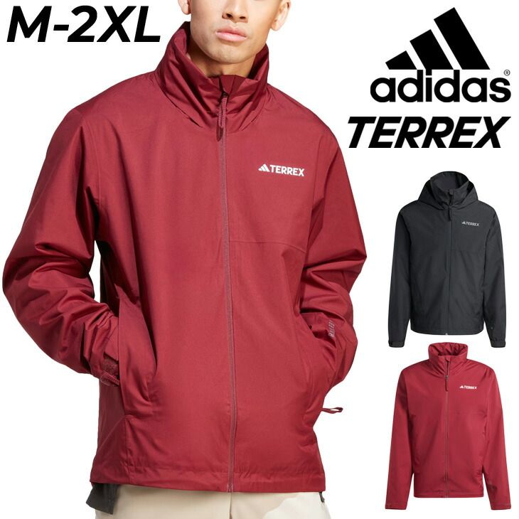 アディダス レインジャケット メンズ シェル adidas TERREX テレックス アウトドア アウター 防水 雨 レインウェア 男性 上着 トレッキング 登山 通勤 通学 普段使い ジャンバー|RB364
