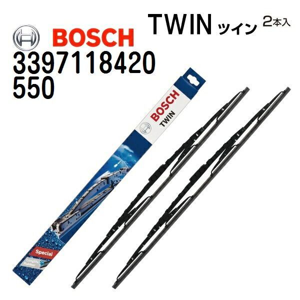 シボレー・トレイルブレイザー(4AT)海外試乗記 シボレー トレイルブレーザー(トレイルブレイザー) BOSCH(ボッシュ) 輸入車用ワイパーブレード TWIN ツインワイパーブレード 2本入 (品番 550) 550/550mm 3397118420 『エンジン
