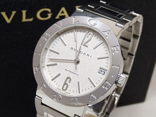 紫③ BVLGARI 美品 BVRGARI ブルガリブルガリ BB33SS AUTO □ ボーイズ