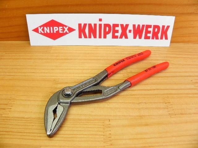 新製品 クニペックス コブラ エキストラスリム *KNIPEX 8751-180 *正規輸入品保証