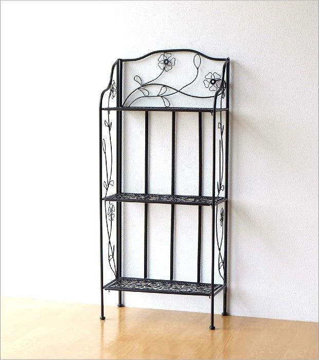 アイアン ラダーラック 3段 花台 ディスプレイ インダストリアル
