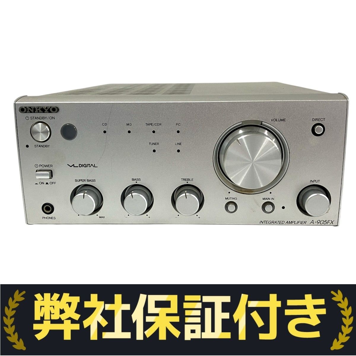 ONKYO　A-905FX ONKYO A-905FX Pre-Main Integrated Stereo Amplifier Silver