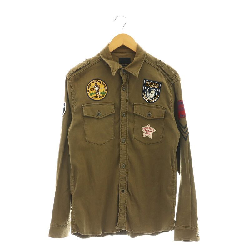 ヒステリックグラマー HYSTERIC GLAMOUR 長袖 ミリタリーシャツ
