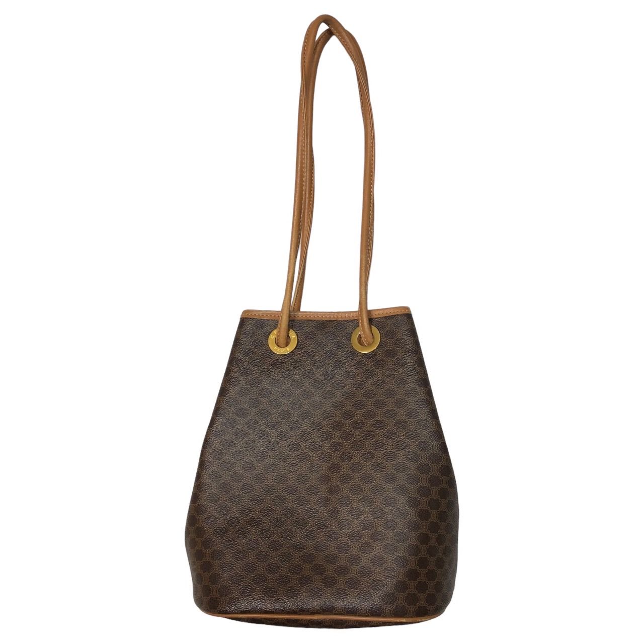 マカダム柄 CELINE CELINE(セリーヌ) 巾着 ショルダーバッグ セリーヌ 