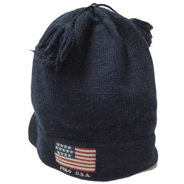 Polo Ralph Lauren 星条旗 ビーニー POLO RALPH LAUREN 星条旗 ポロベアニット ネイビー S - メルカリ