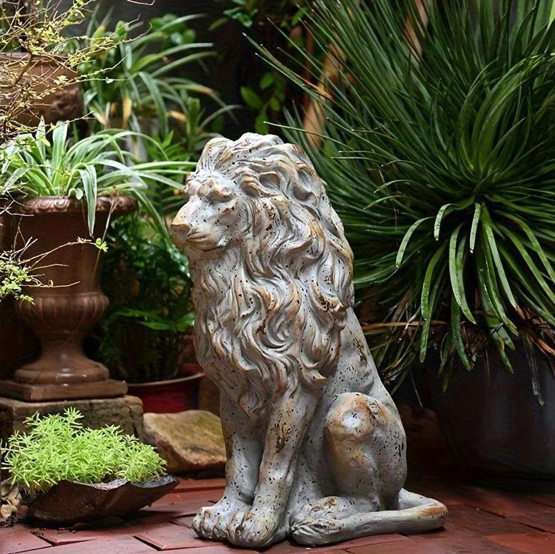 ライオン置物 ビンテージ 大型オブジェ 【公式通販】