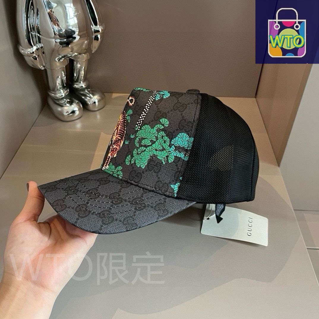 Gucci（グッチ）メッシュベースボールキャップ、男女兼用で外注