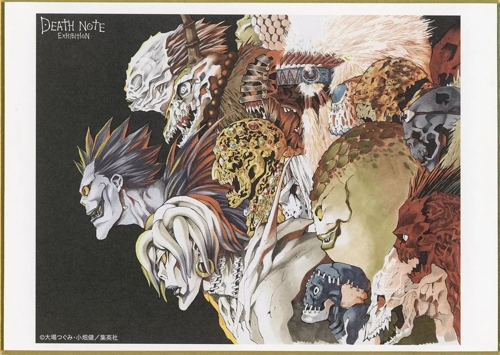 中古】紙製品 死神 「デスノート展 DEATH NOTE EXHIBITION ミニ色紙