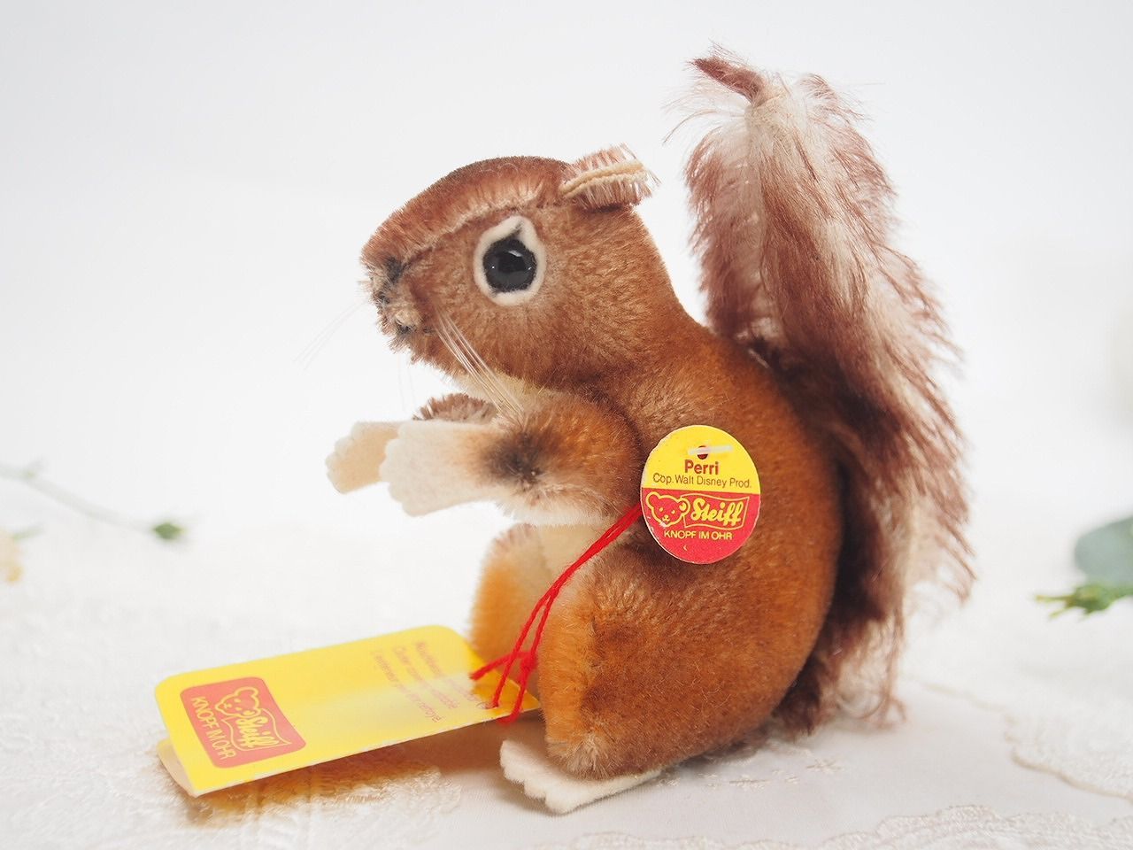 送料無料☆シュタイフ☆Perri Squirrel 12cm☆Disney Edition
