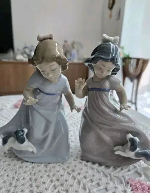 【特価】NAO リヤドロ　少女と子犬　少年　2体セット 特価】NAO リヤドロ 少女と子犬 少年 2体セット 特価】NAO リヤドロ