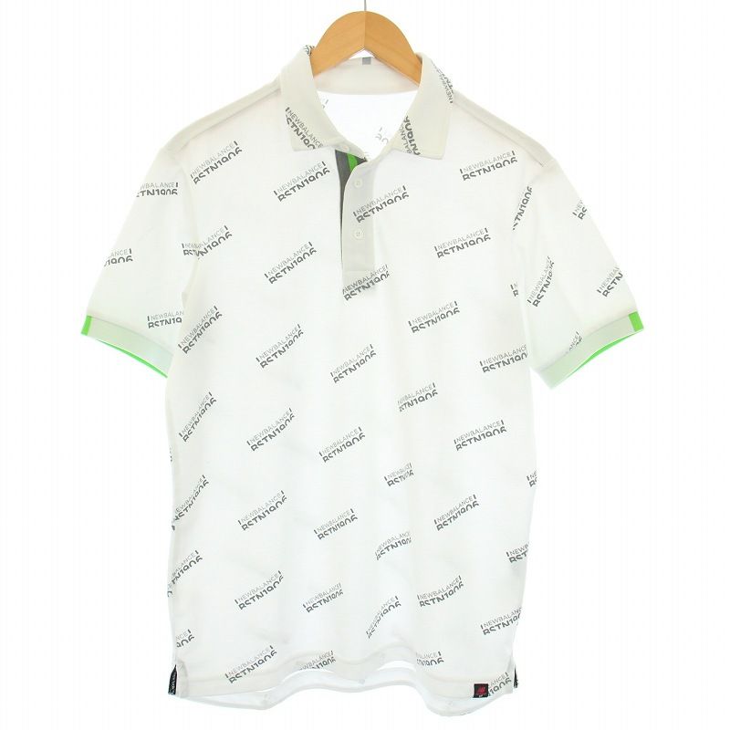 ニューバランス NEW BALANCE golf ゴルフウェア ポロシャツ 半袖 総柄 