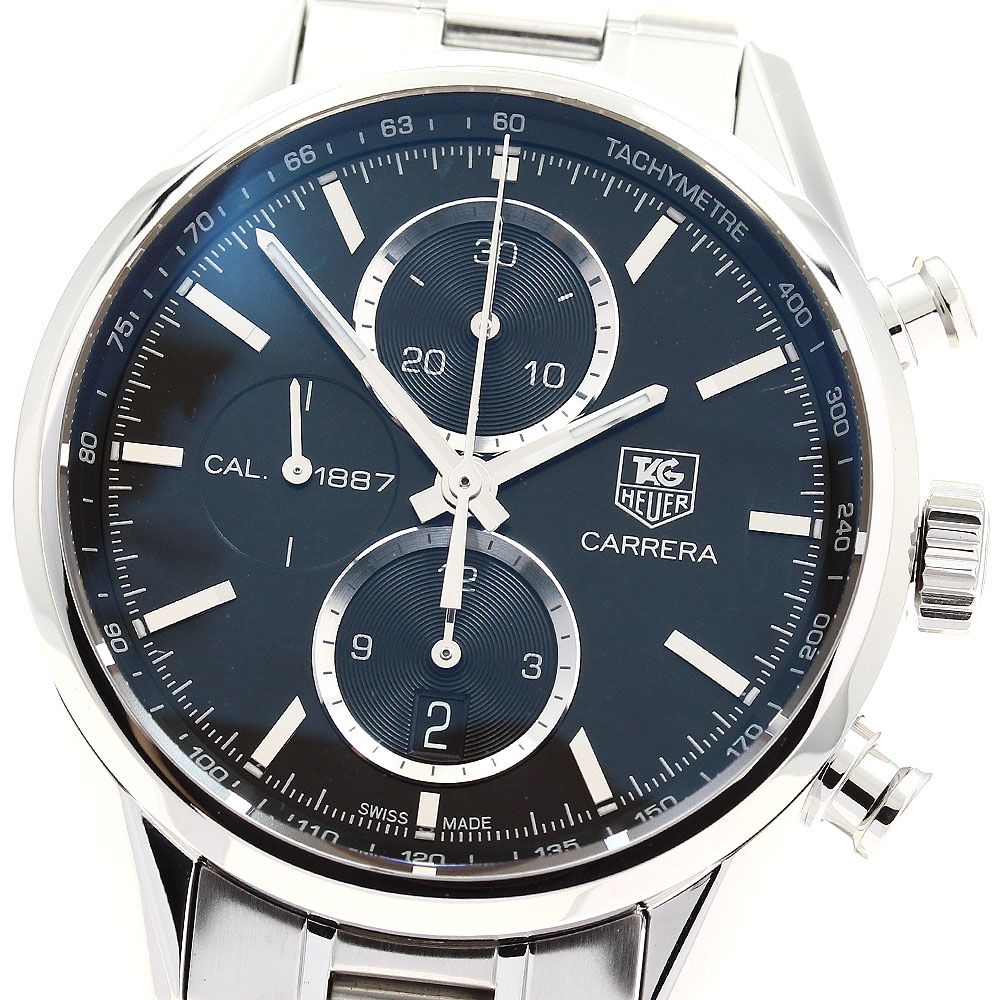 タグホイヤー TAG HEUER CAR2110-2 カレラ キャリバー1887 クロノグラフ 自動巻き メンズ _888990