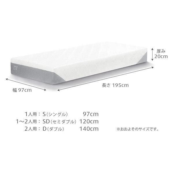 マットレス セミダブル テンピュール プロ 厚み21cm かため デンマーク
