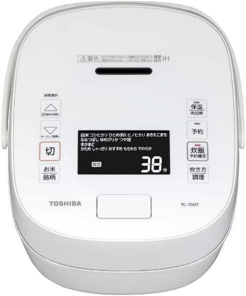 新品未使用】東芝 (TOSHIBA) RC-10VXT-W (グランホワイト) 炎匠