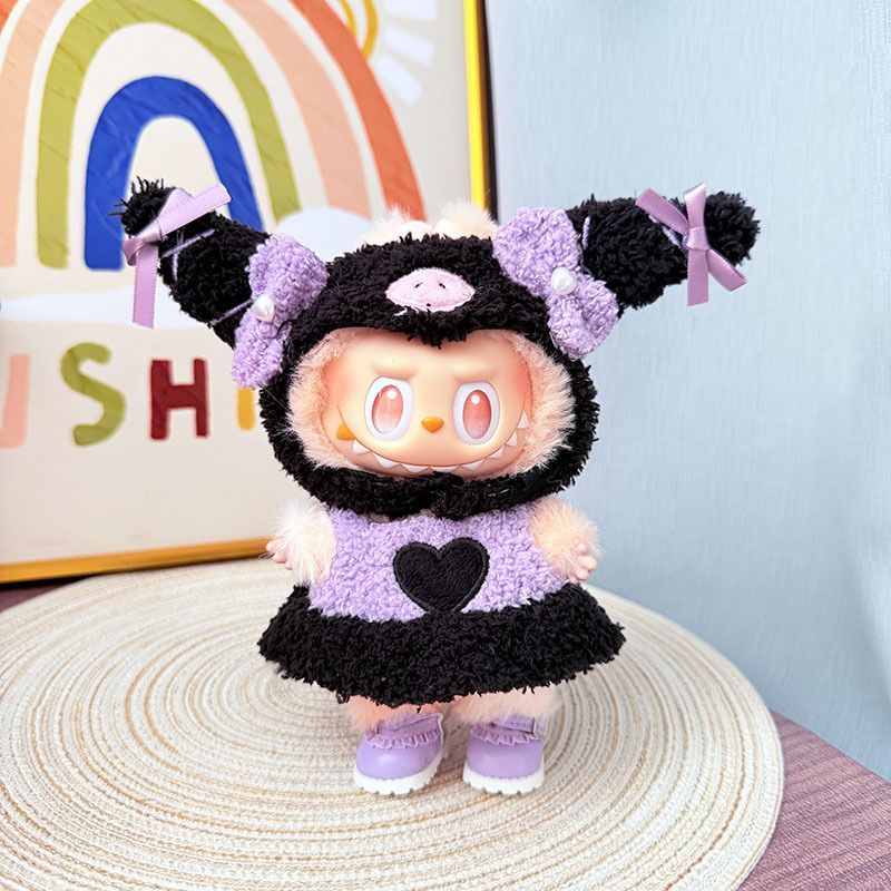 海外限定　紫色　ラブブぬいぐるみ 海外限定】 ラブブ labubu ぬいぐるみ - メルカリ