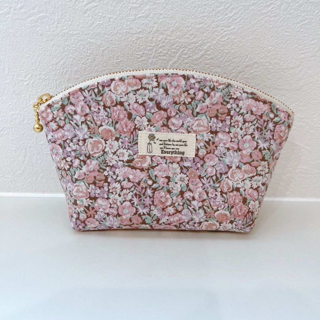 リバティ チャイブシュナーベル シェルポーチ(18cmファスナー)化粧  